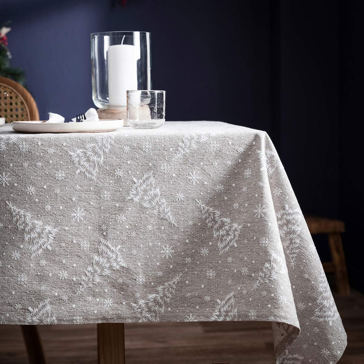Tablecloth 135x180cm Xmas lurex 094