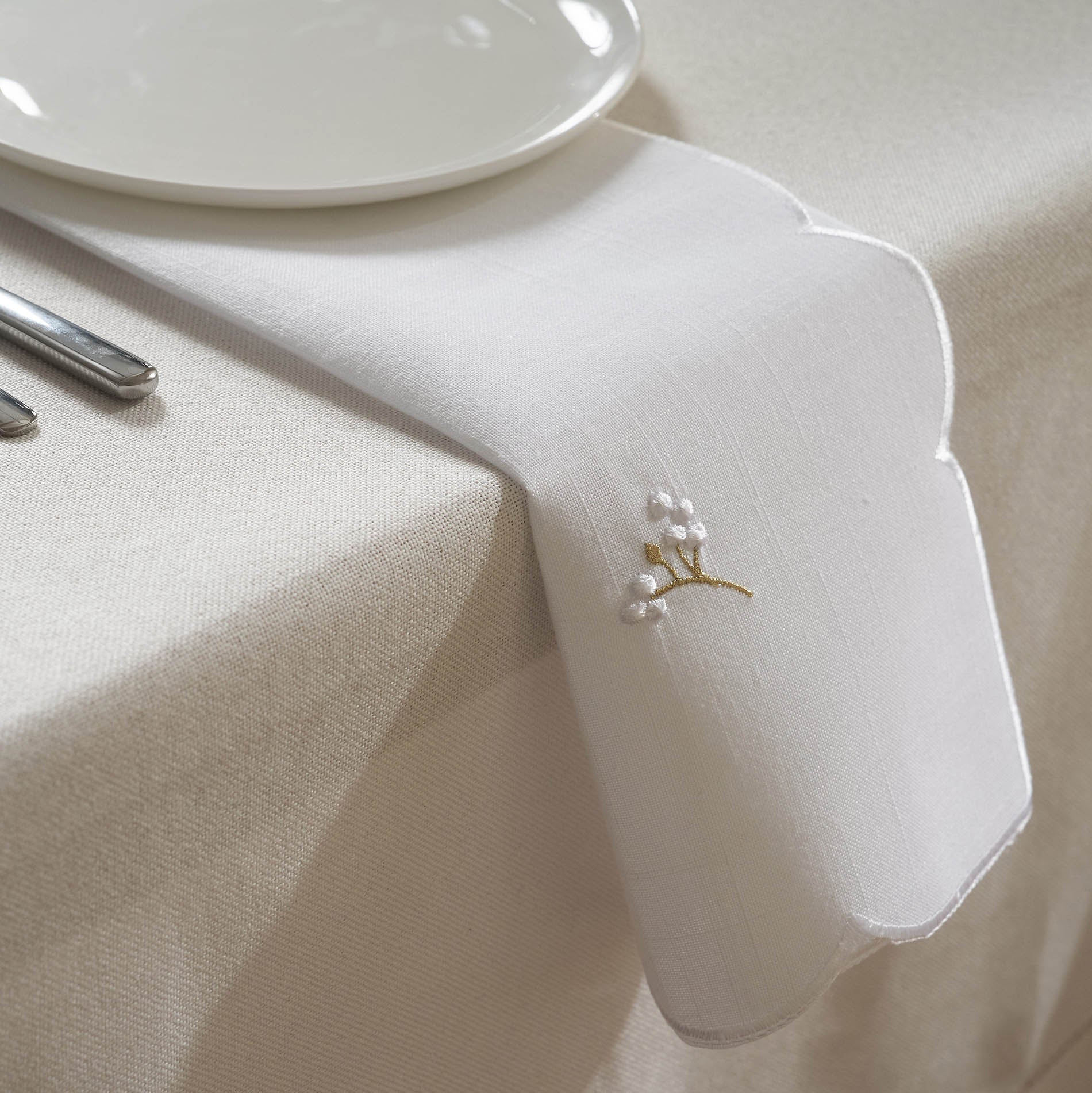 Tablecloth 45x45cm White 191
