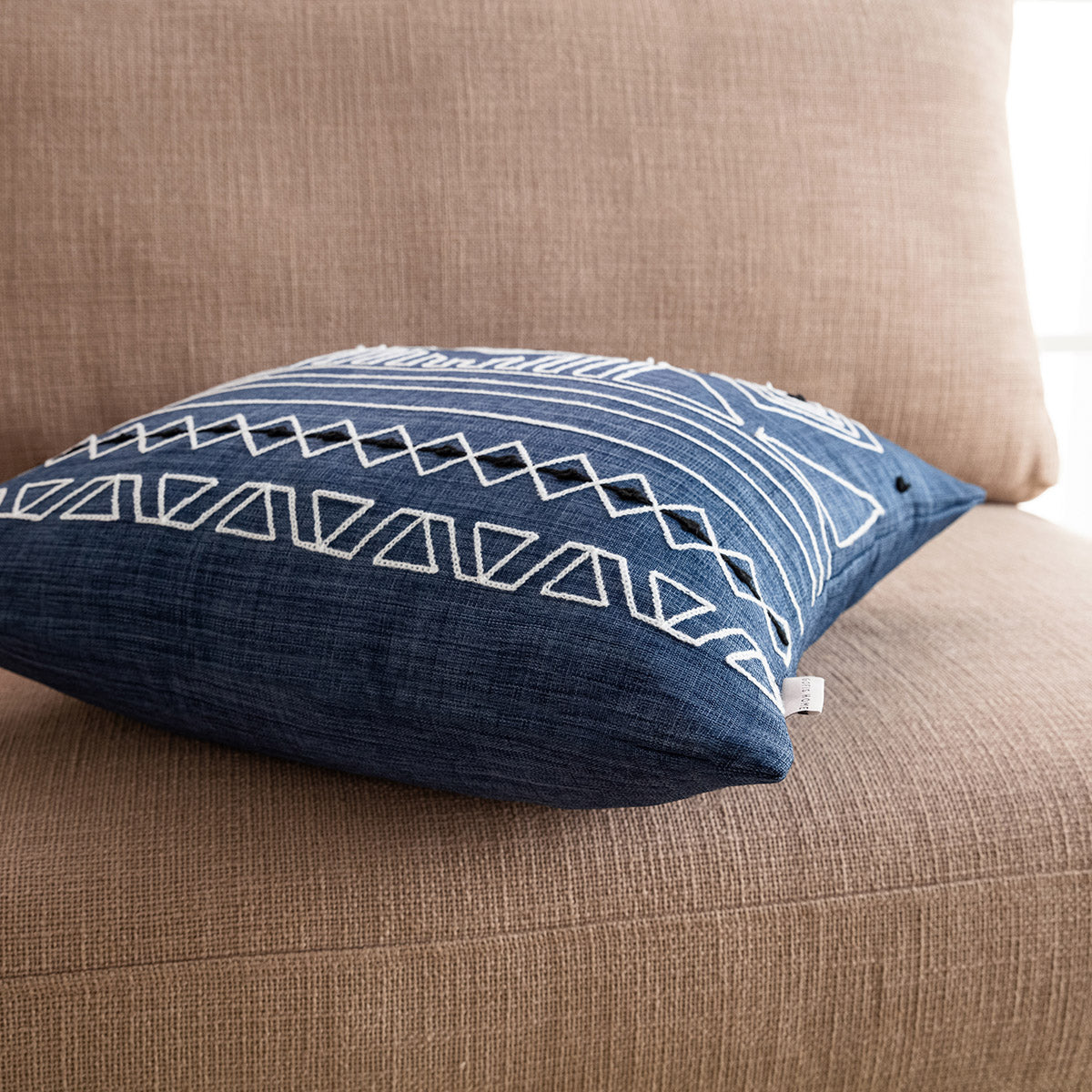 Cushion 43x43cm Edna Blue Jean 162