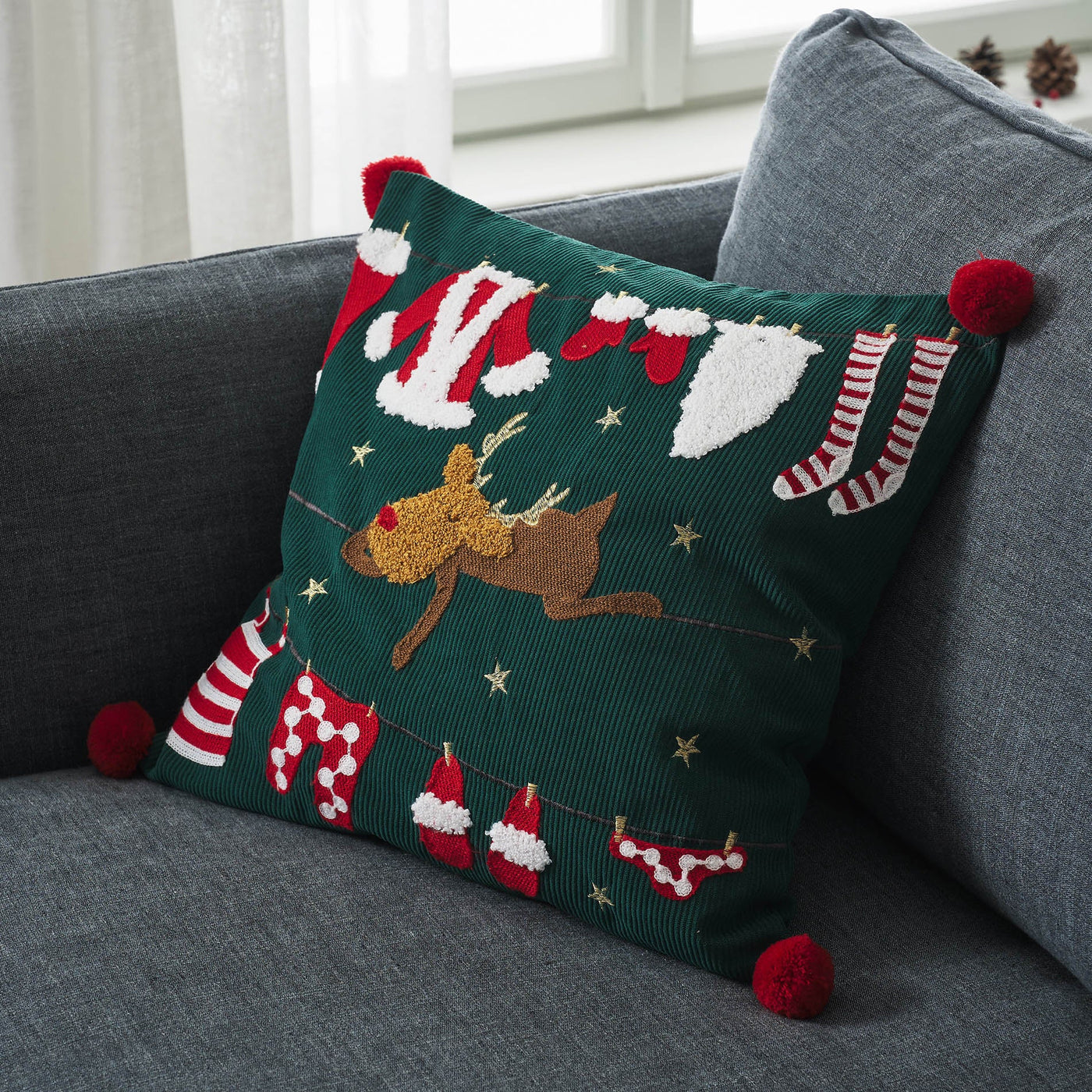 Μαξιλαροθήκη 43x43cm  Xmas 387