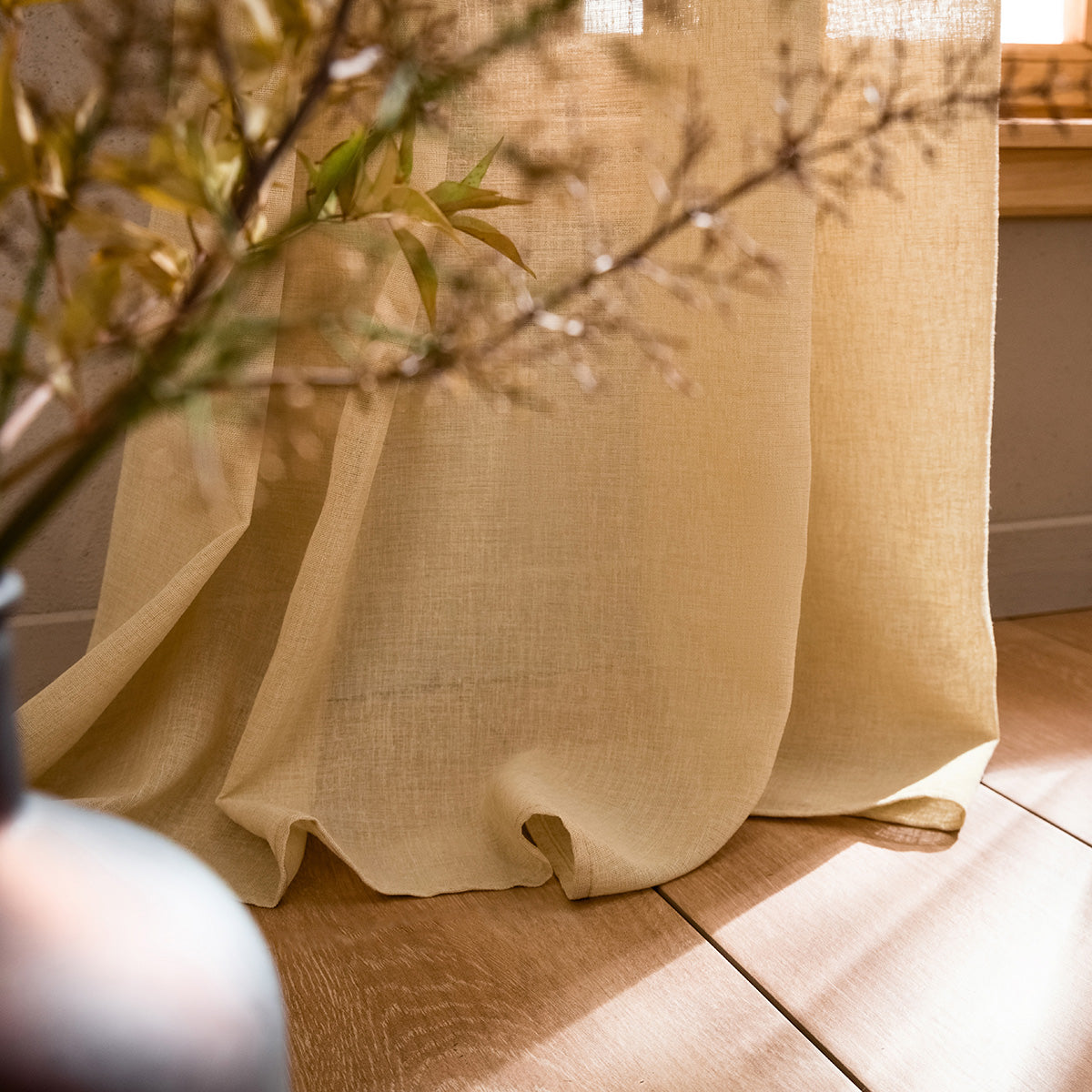 Curtain with rings 140x280cm Combe Gold Beige 502/04