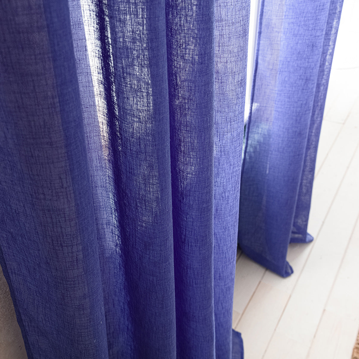 Curtain with ribbon Combe Marine Blue 502/09