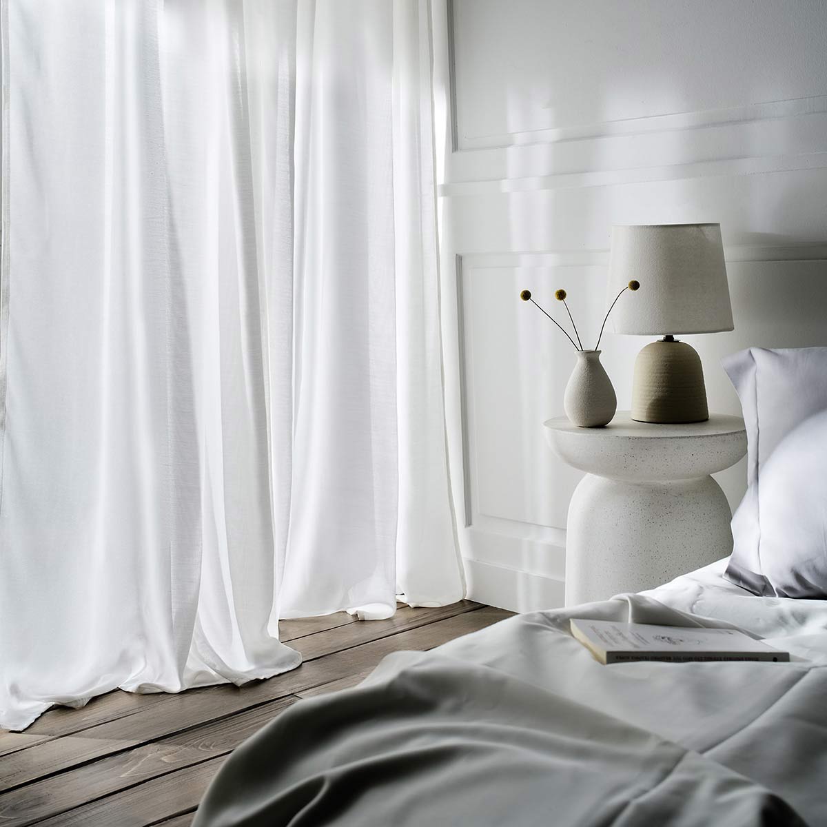 Curtain with rings 140x280cm Renata Offwhite 506/05