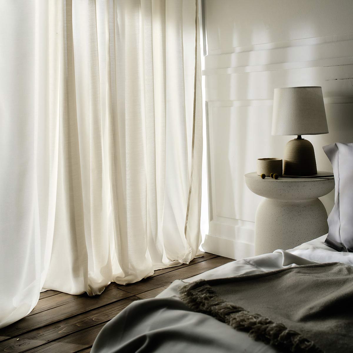 Curtain with rings 140x280cm Renata Beige 506/06