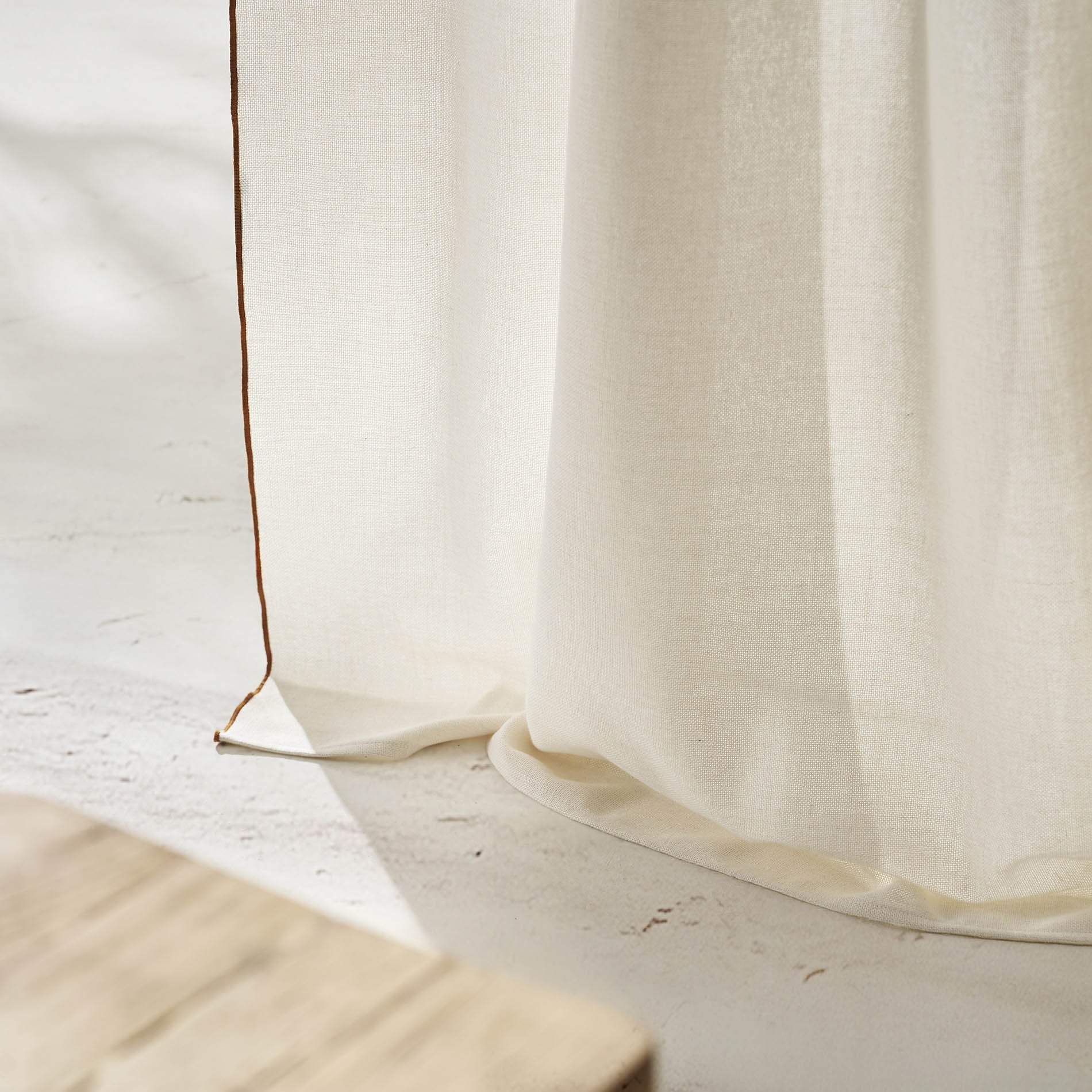 Curtain with shirring 140x280cm Nedda Brown 614