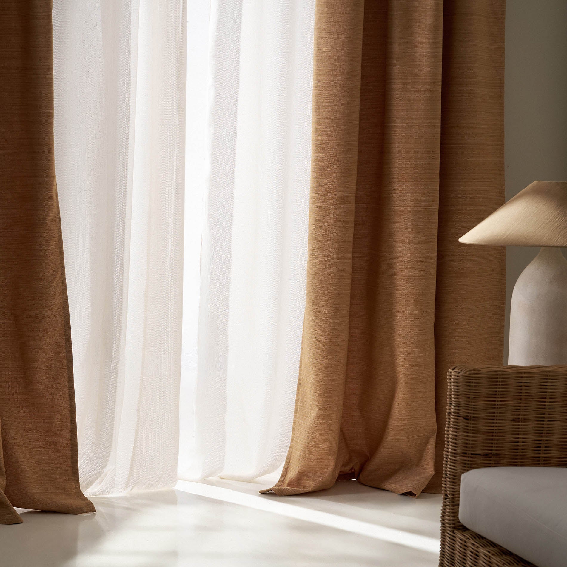 Ready-made Curtain 130x270cm Teyana Mustard Yellow 656