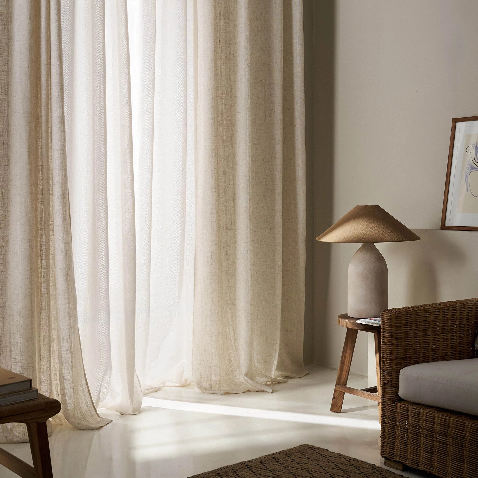 Curtain with shirring 140x295cm Nysera Linen 705