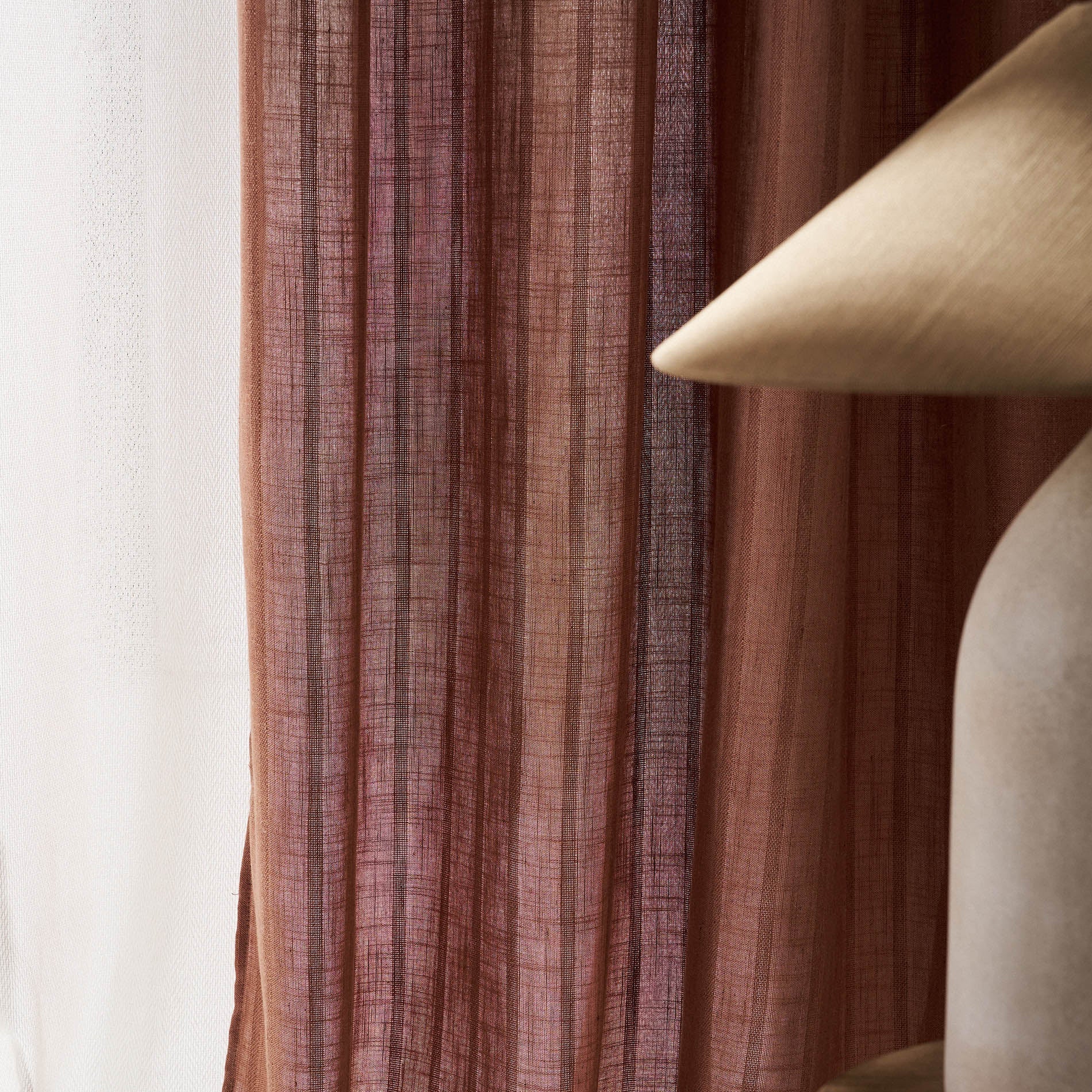 Curtain with slats 140x295cm Nysera Rust 705