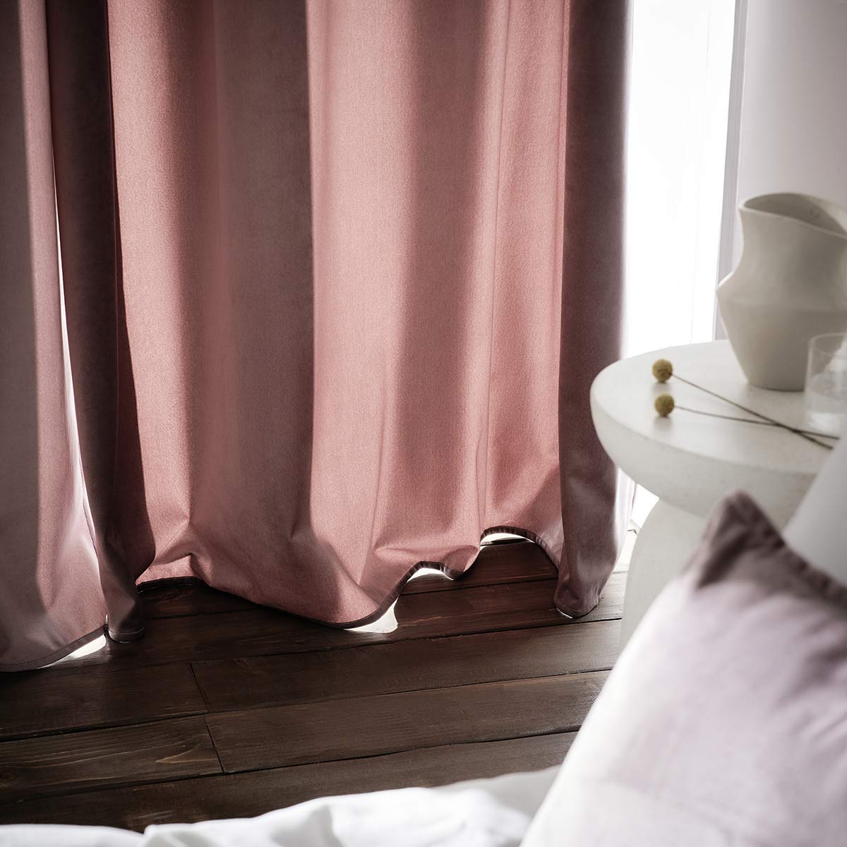 Curtain with rings 140x280cm Winter Mauve Gray 711/19