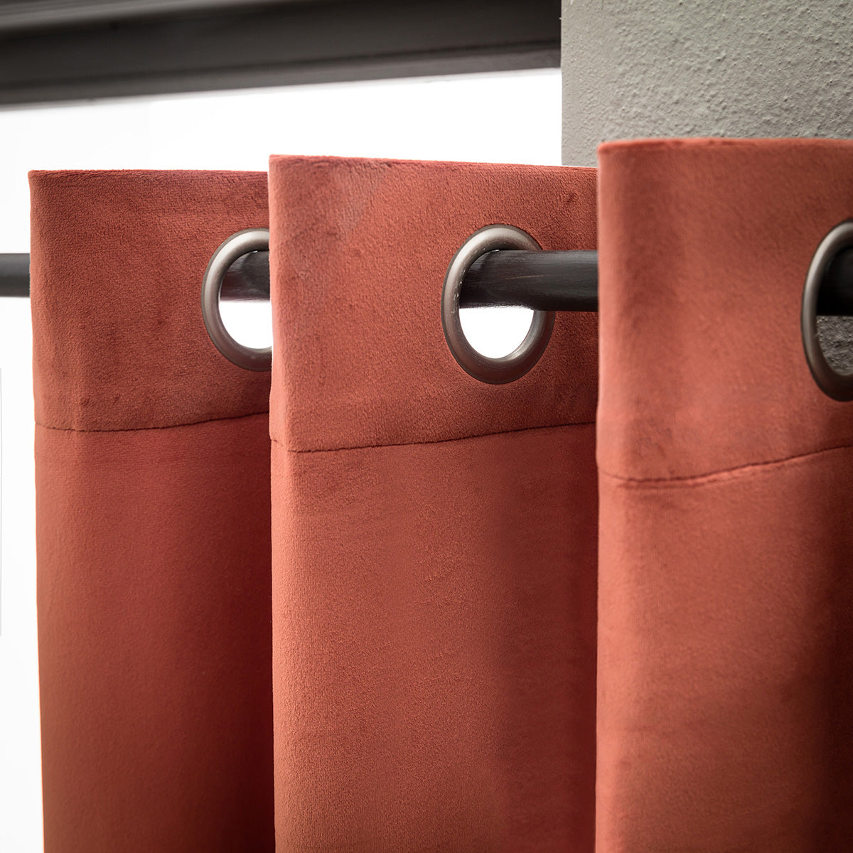 Curtain with rings 140x280cm Winter Paprika 711/ 12