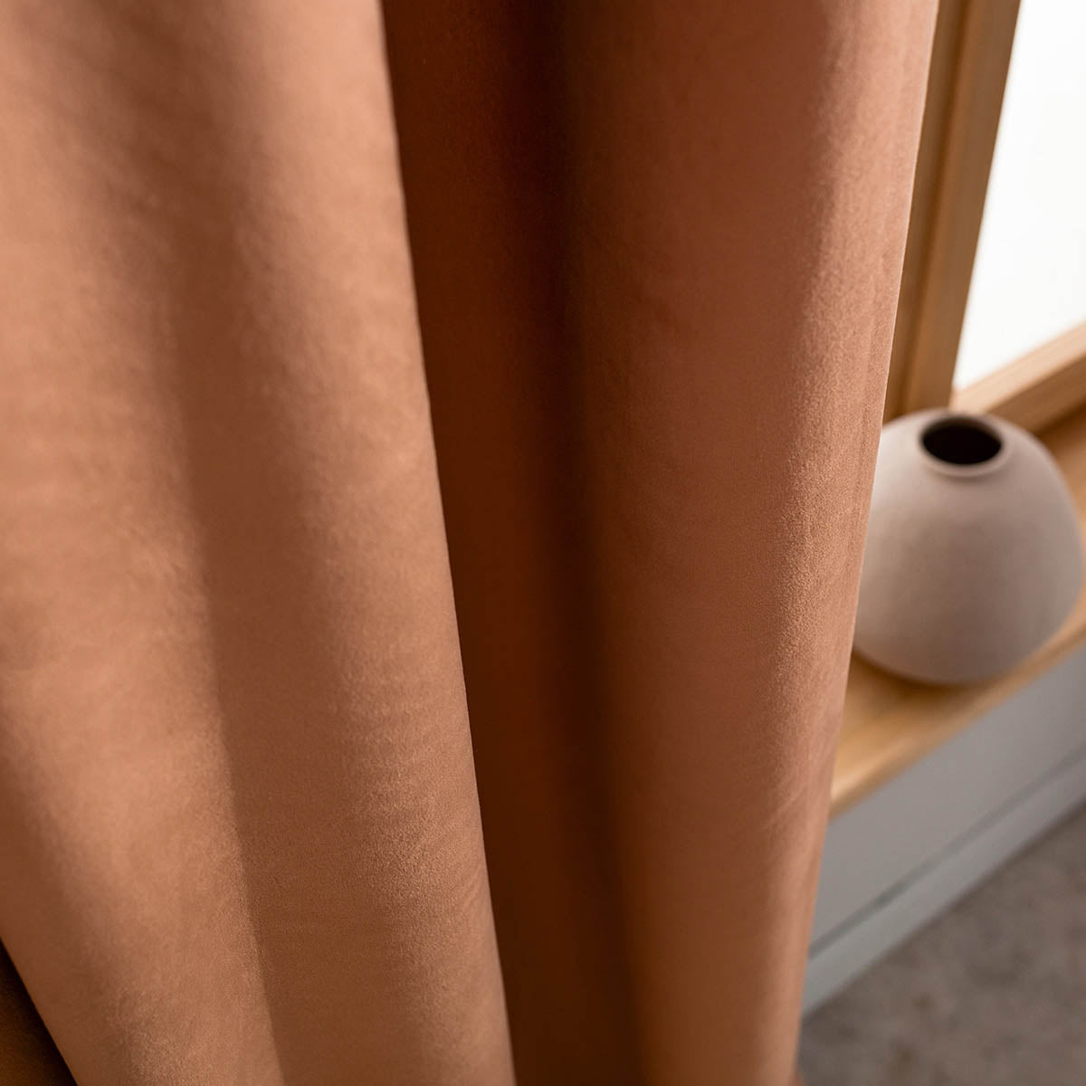 Curtain with rings 140x280cm Winter Clay Brown 711/13