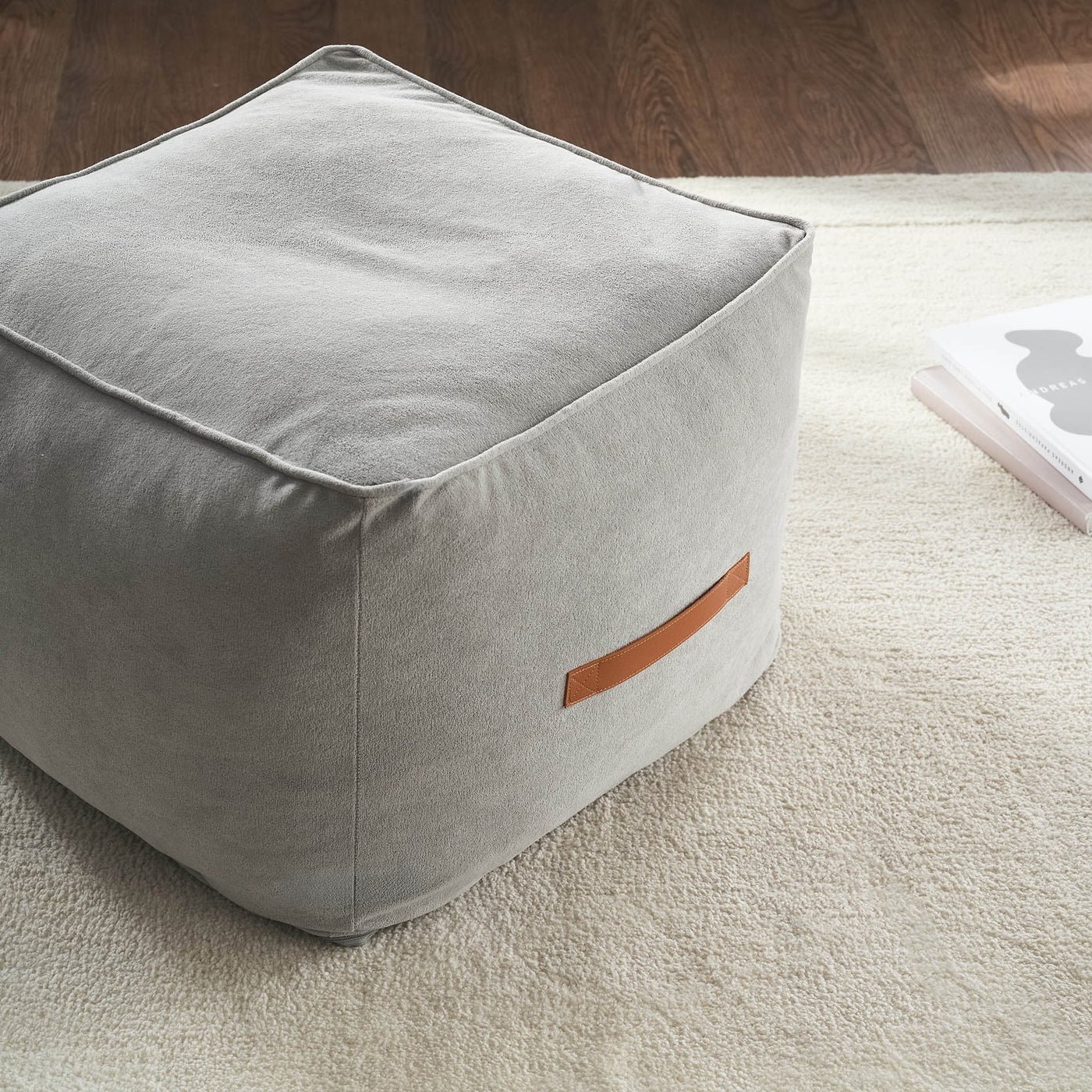 πουφ 40x50x50cm  Nadinia Fog Grey 137/15