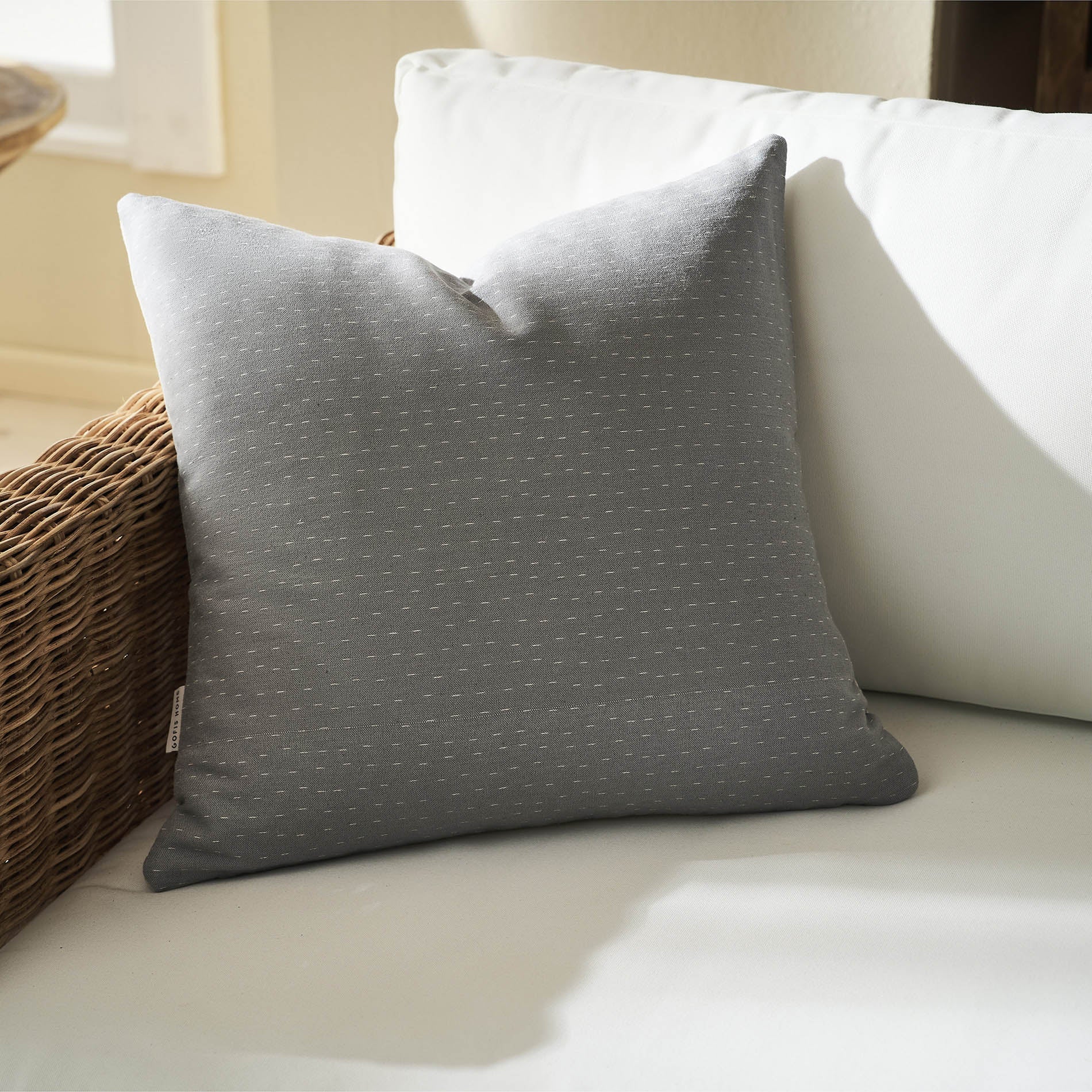 Cushion cover 50x50cm Rukia Sky Gray /Water Gray 269