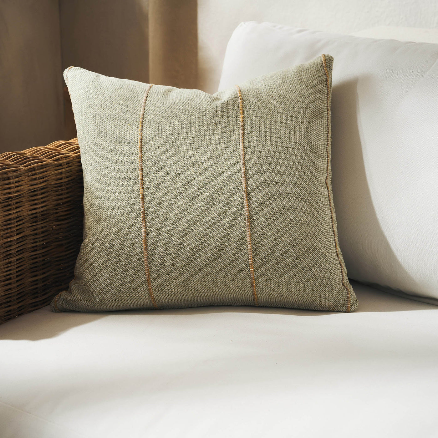 Pillowcase 43x43cm Rabia Green/Mustard 321/11
