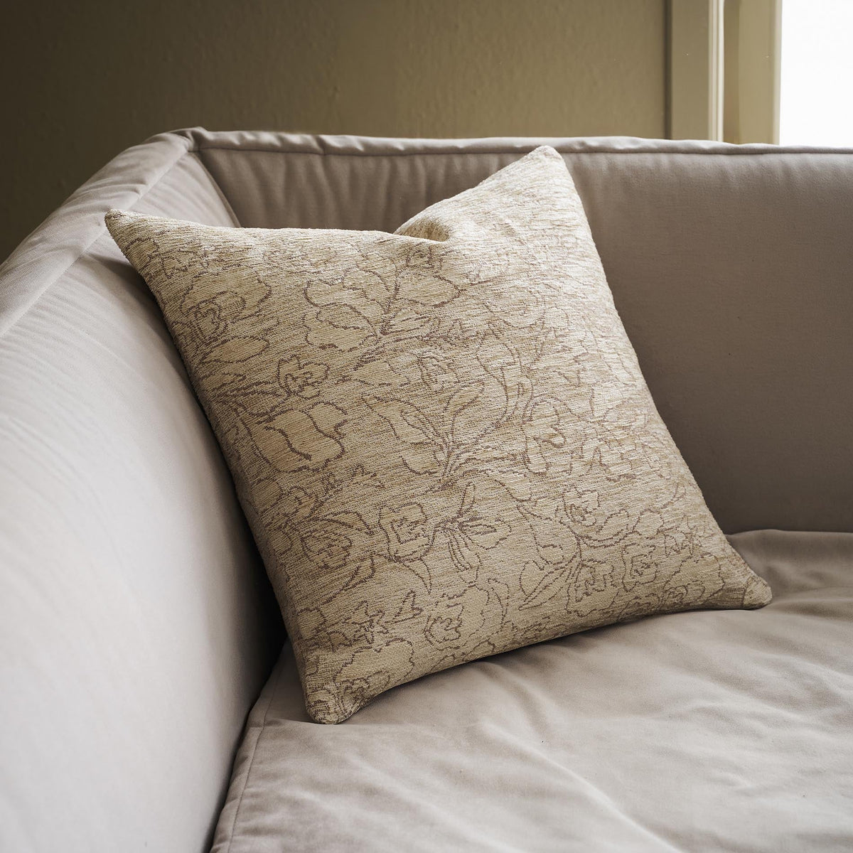 Μαξιλαροθήκη 50x50cm Aradia Beige 430/05