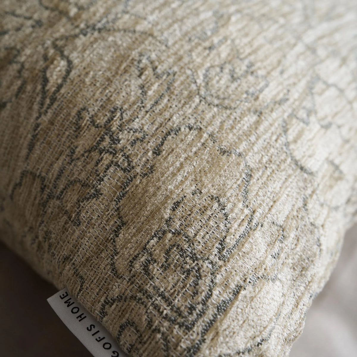 Μαξιλαροθήκη 50x50cm Aradia Weed Beige 430/07