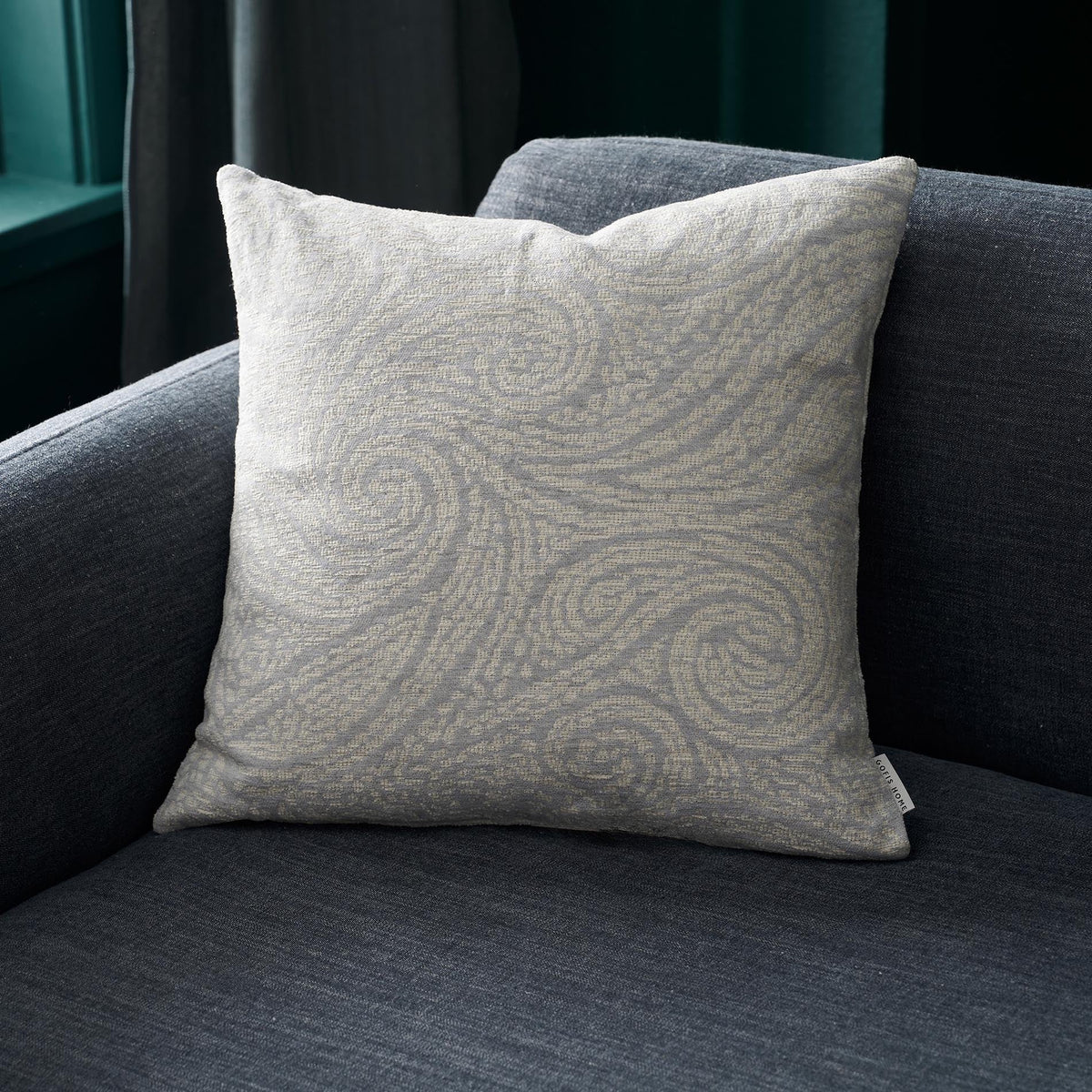 Μαξιλαροθήκη 50x50cm Rune Silver Grey 448/15