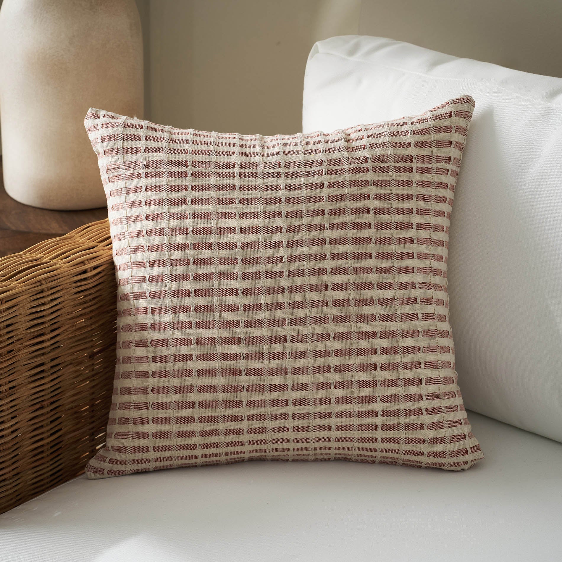 Μαξιλαροθήκη 43x43cm Elysia Dusty Rust 531/02