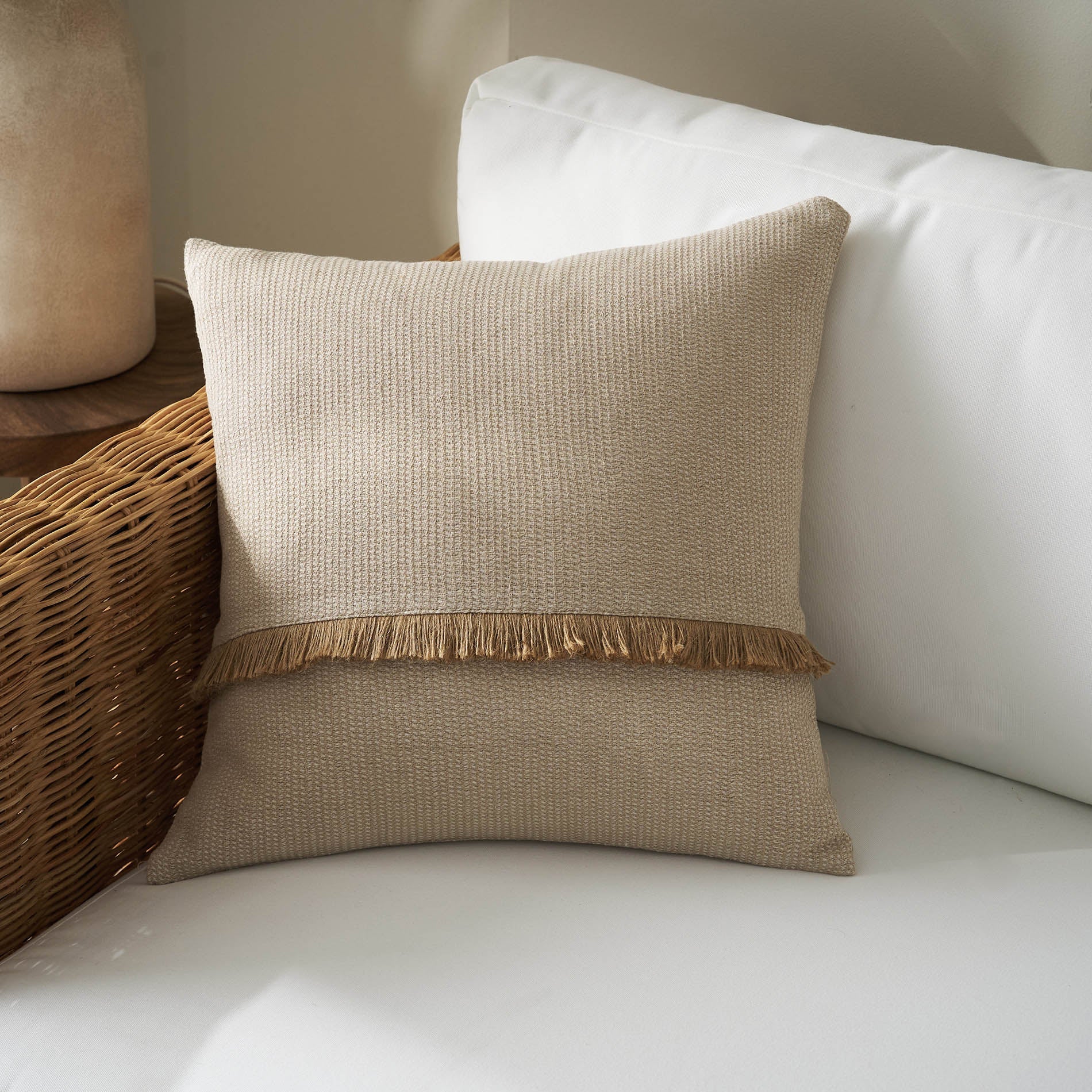 Μαξιλαροθήκη 50x50cm Odessa Hemp Beige 533/06