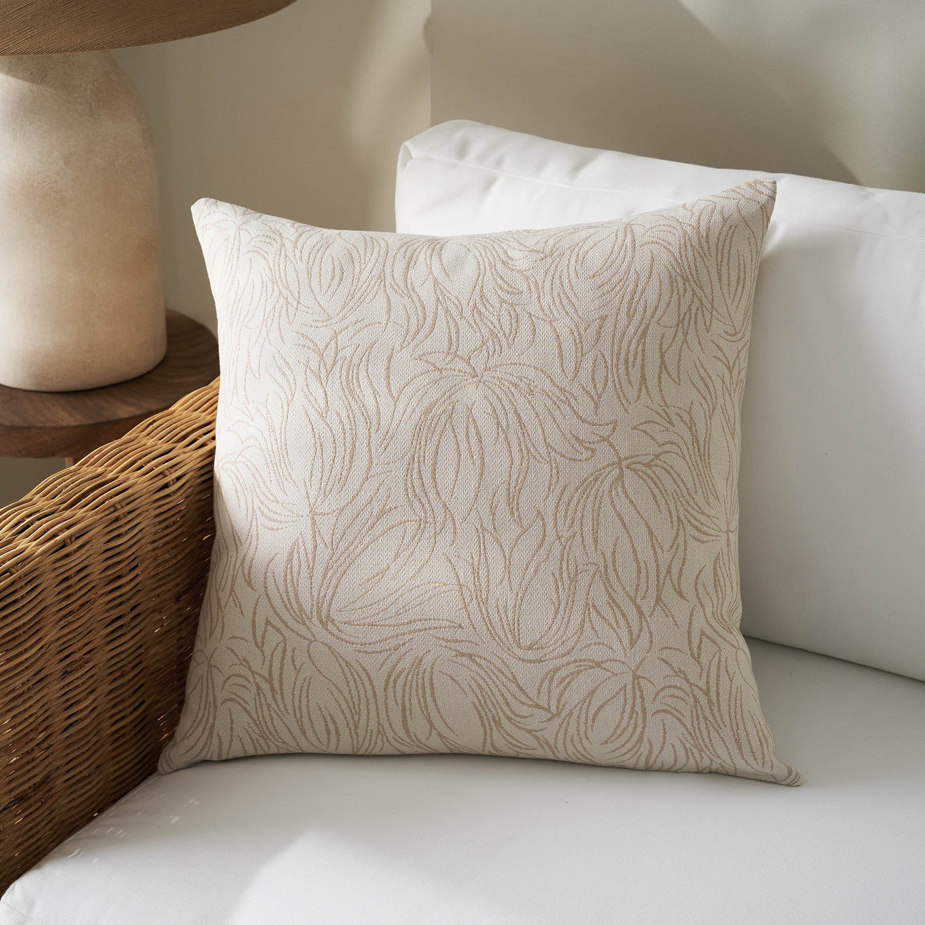 Μαξιλαροθήκη 50x50cm Delia Natural Ecru 563/05