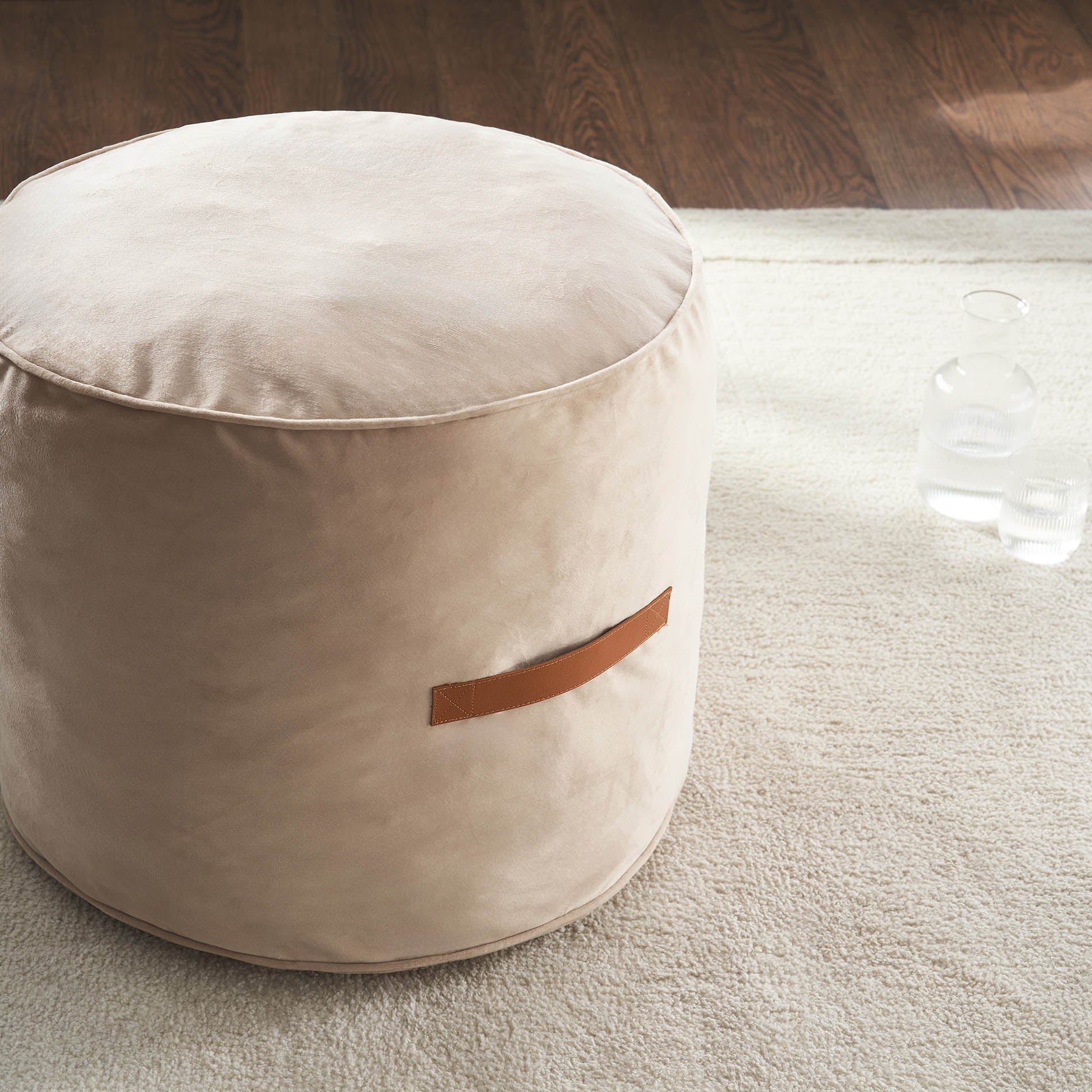 πουφ 40x50x50cm Winter Dove Beige 711/06