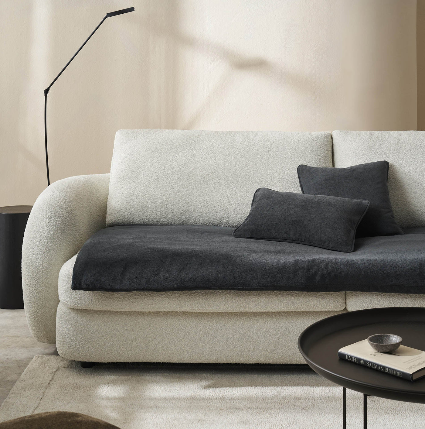 Sofa Topper 80x200cm  Nadinia Perl Grey 137