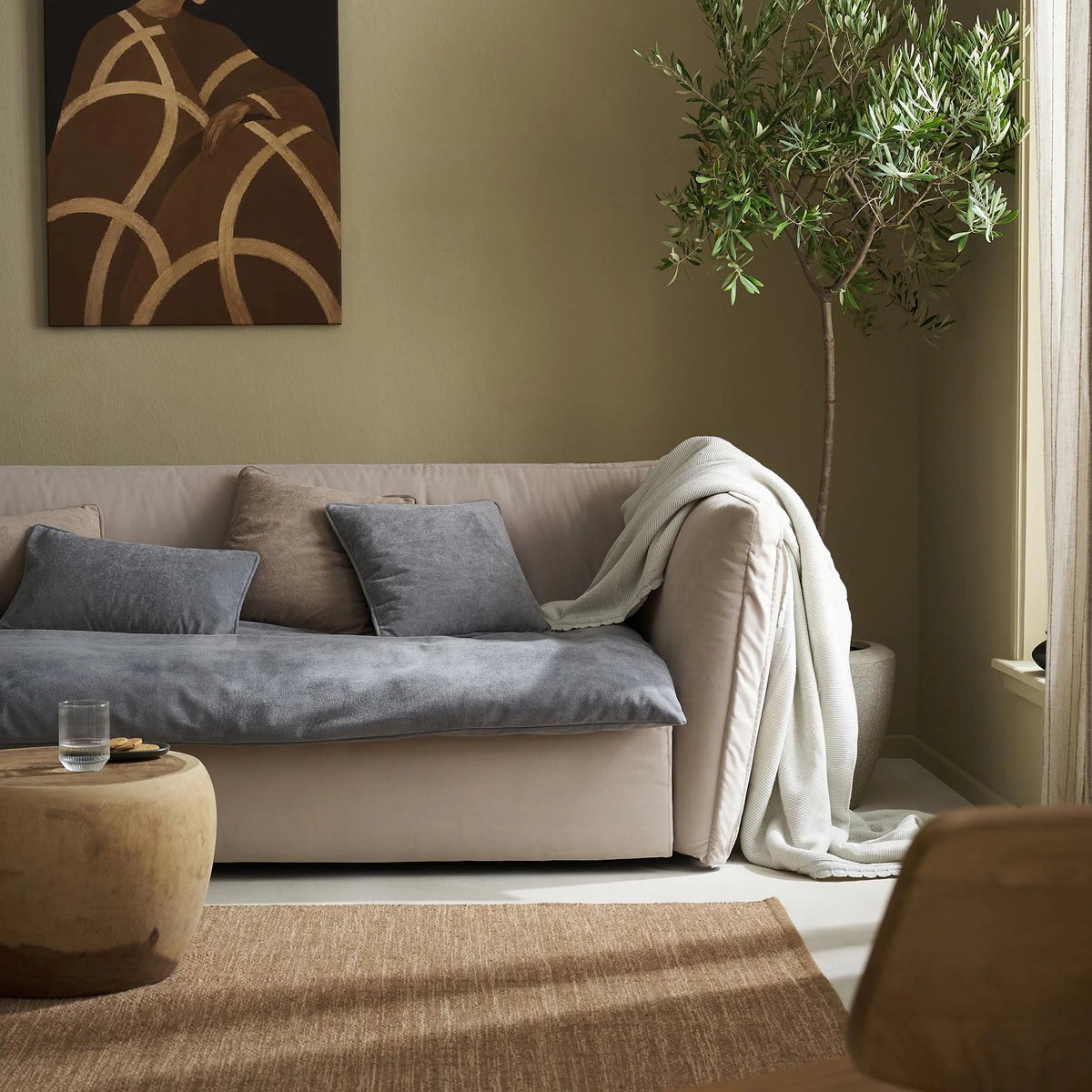 Sofa Topper 80x200cm Nadinia Rock Grey 137