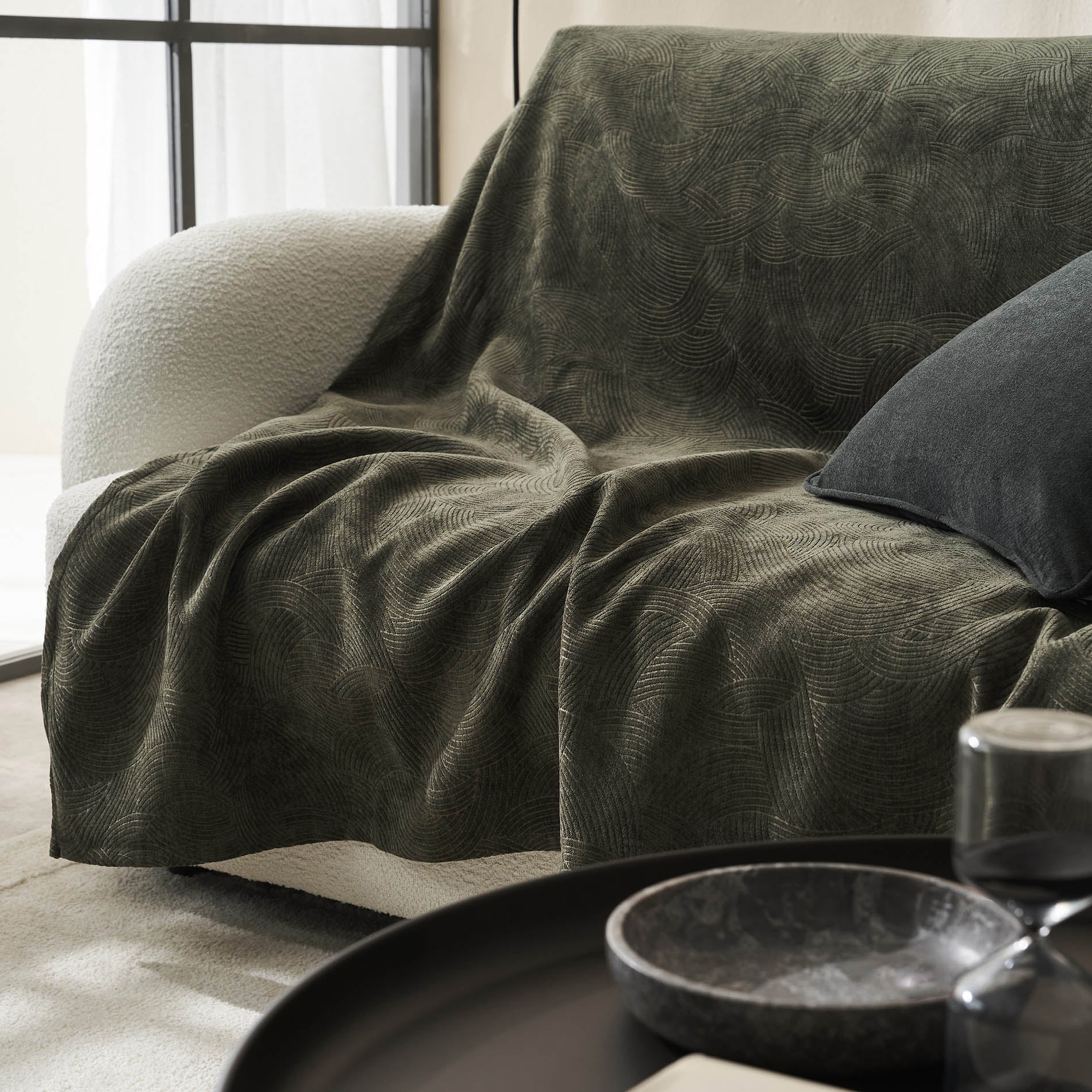 Nimbus Weed Green Throw 447/57
