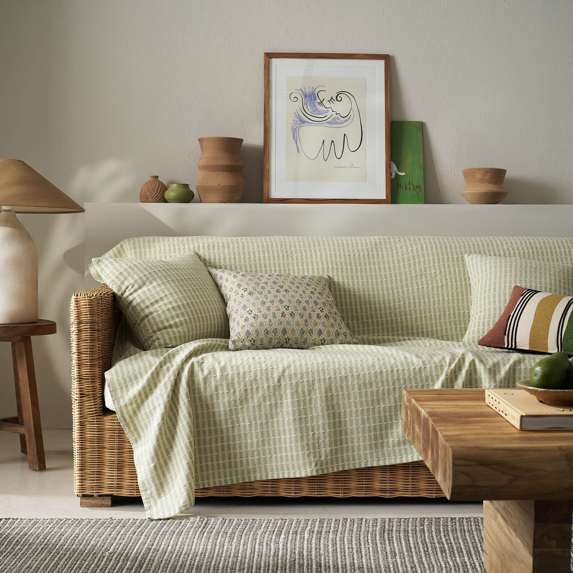 sofa throw Elysia Garden Green 531/18