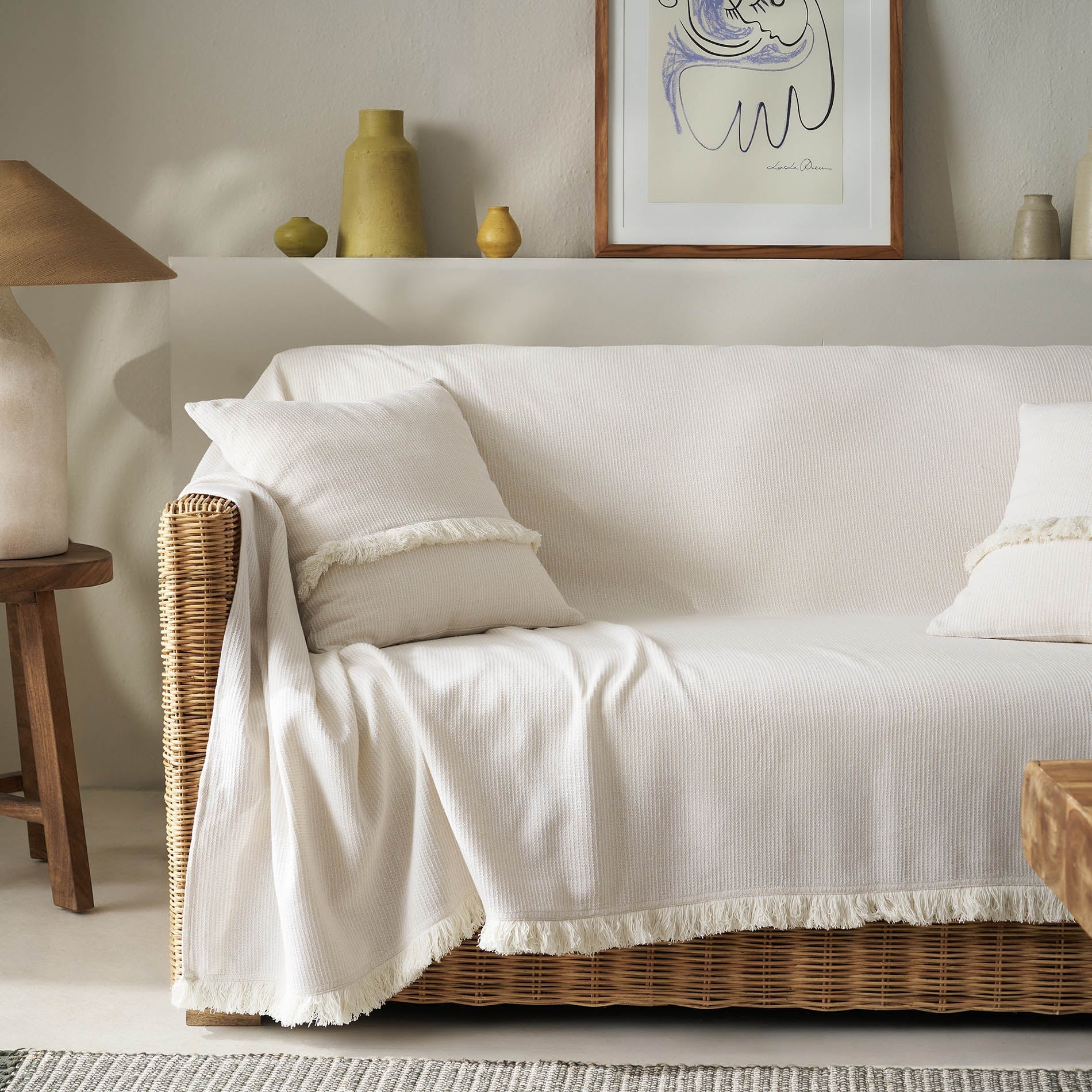 sofa throw Odessa Off White 533/05