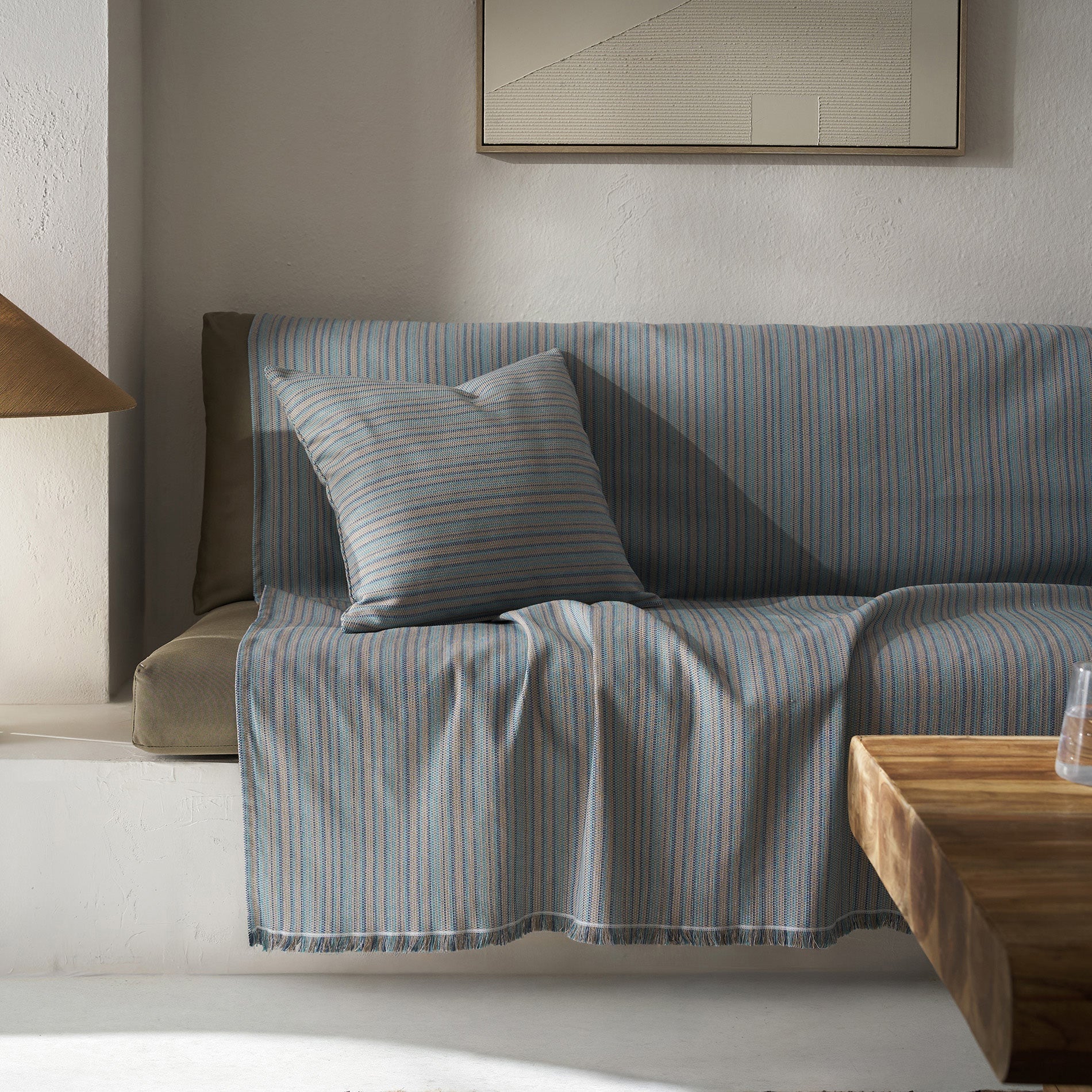 sofa throw Nymeria Jean Blue 574/01