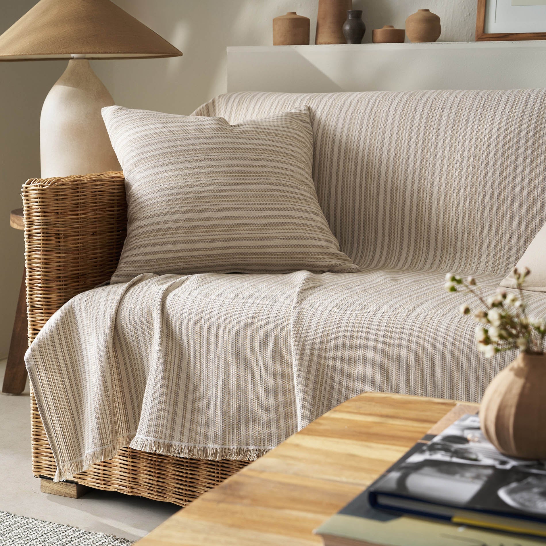 sofa throw Nymeria Coffee Brown 574/13