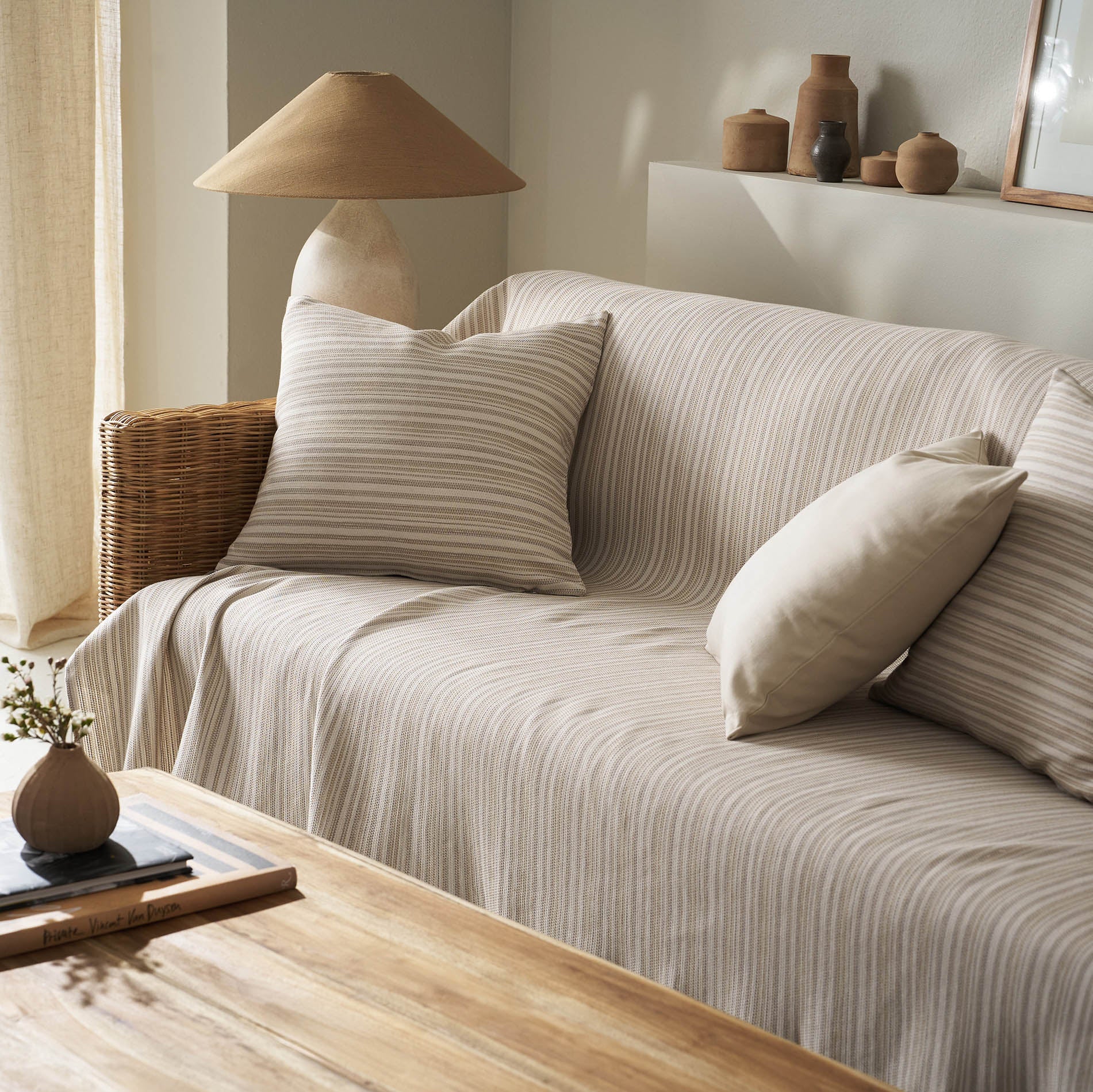 sofa throw Nymeria Coffee Brown 574/13