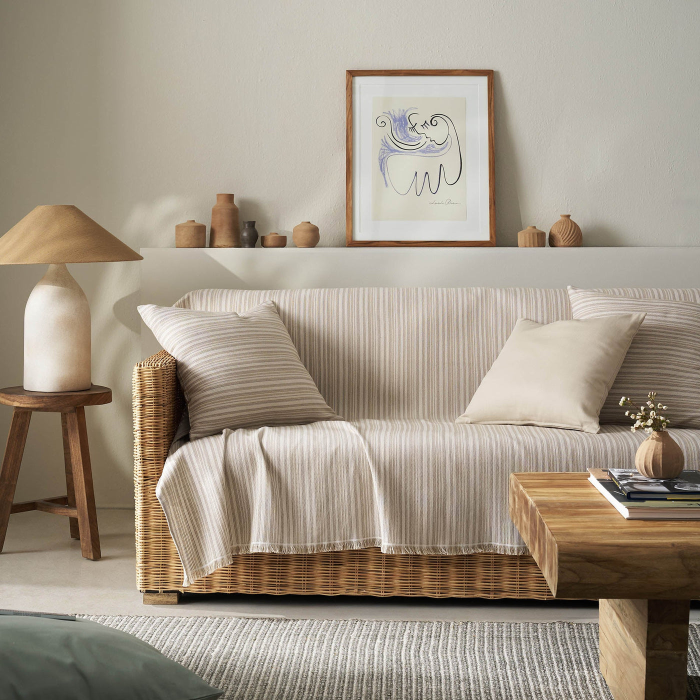 sofa throw Nymeria Coffee Brown 574/13