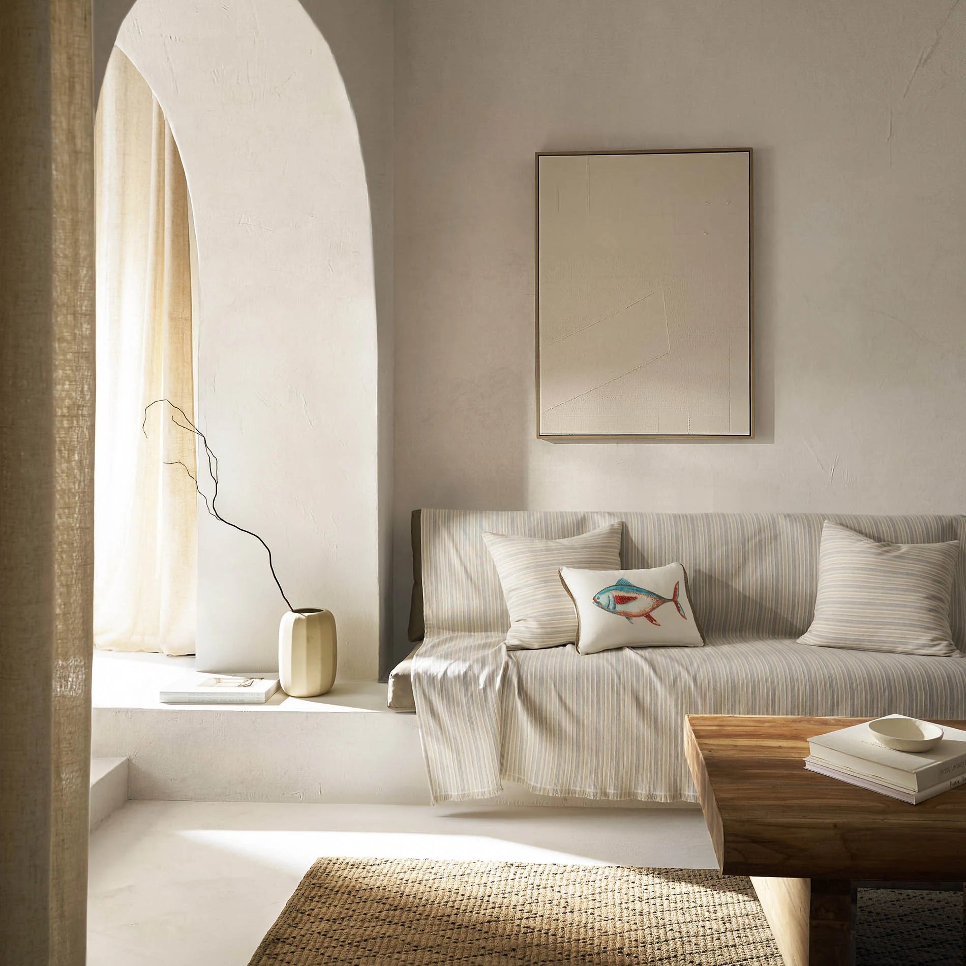 sofa throw Nymeria Light Grey 574/15