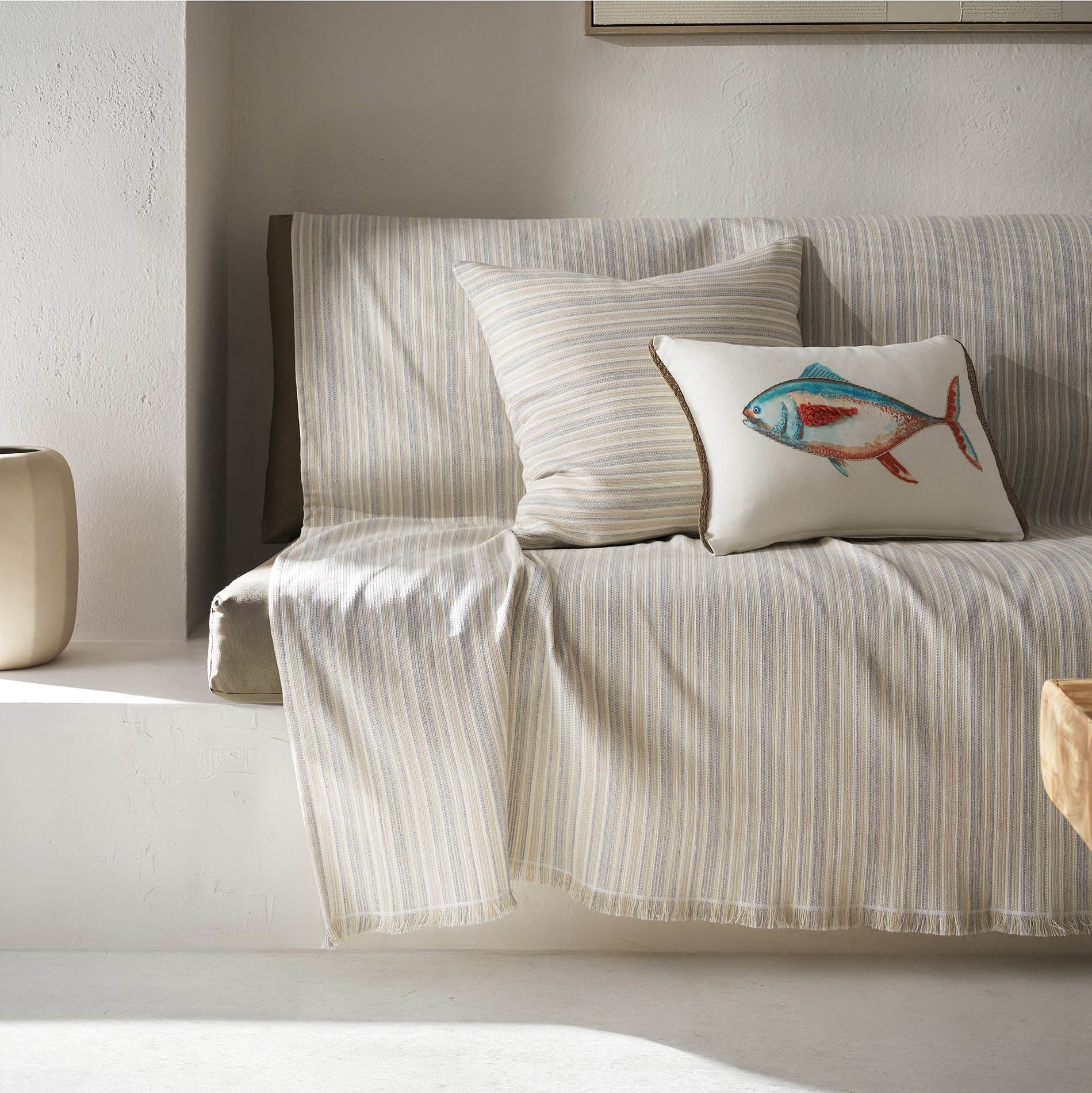 sofa throw Nymeria Light Grey 574/15