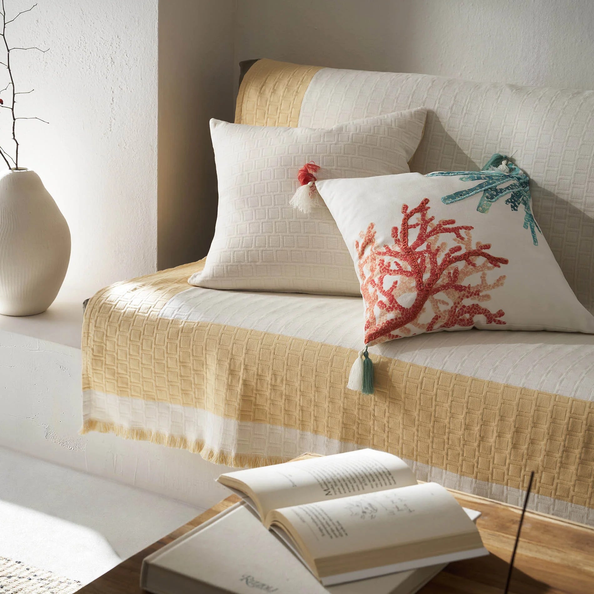 sofa throw Solenne Sun Yellow 591/04