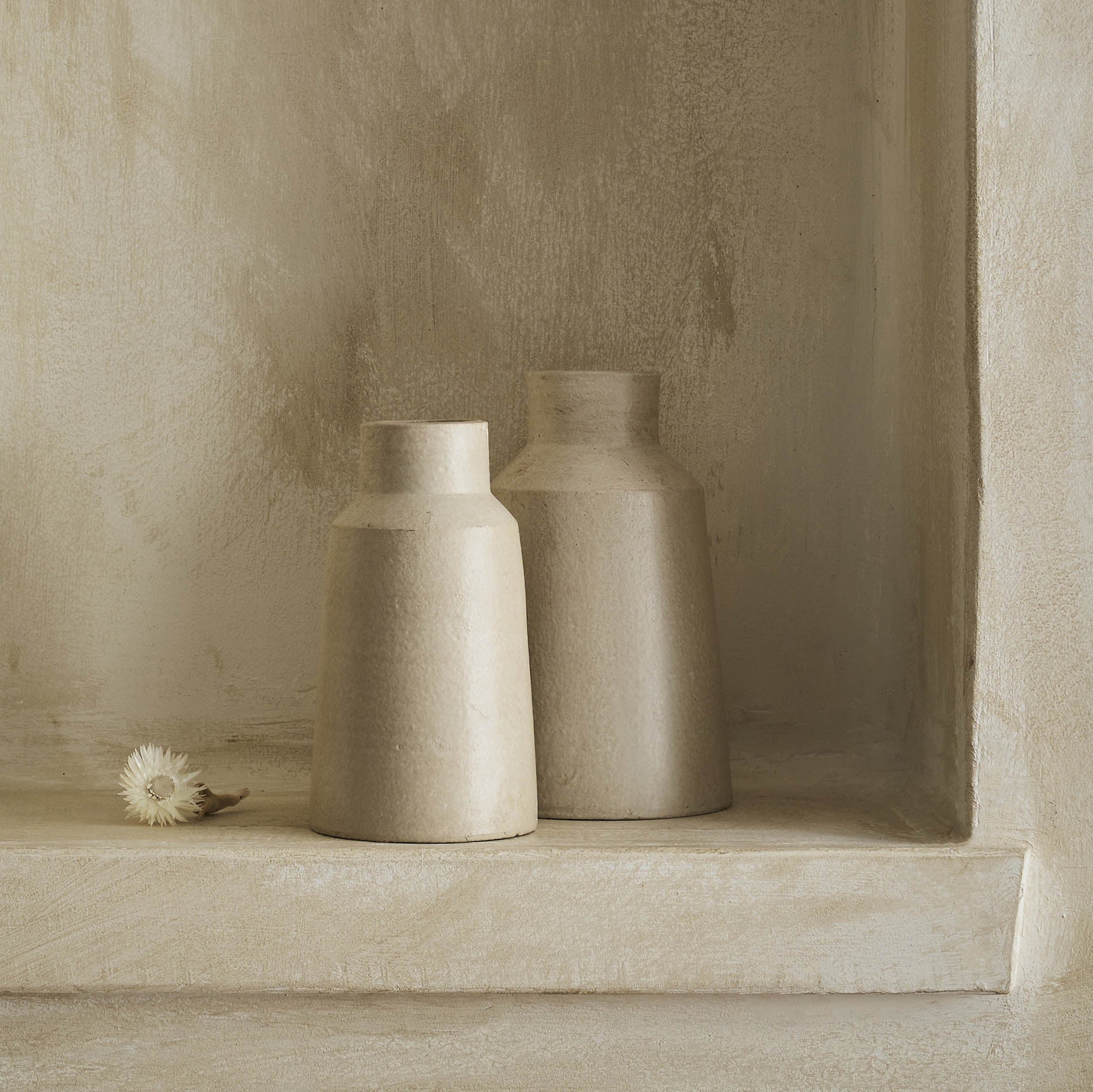 Πήλινο δοχείο Livana Off White 168