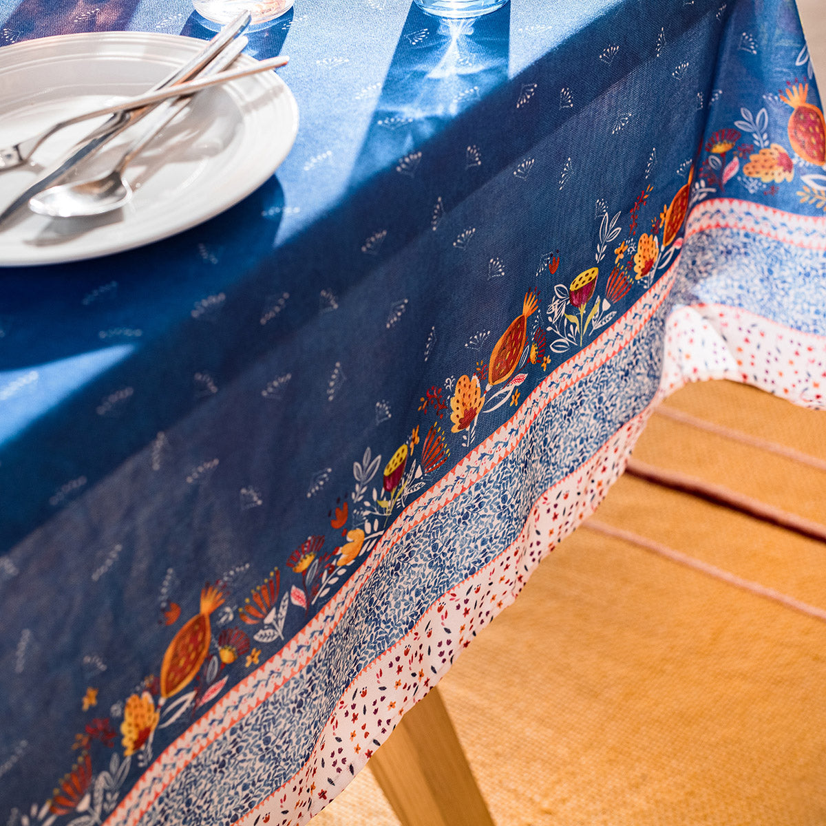 Eris Blue Jean Tablecloth 540